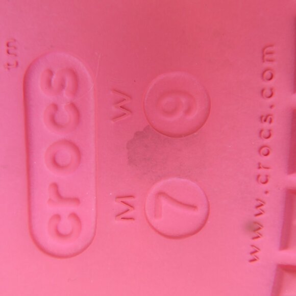 CROCS - Iconic Comfort Open Toe Pink Slides - Picture 5 of 5